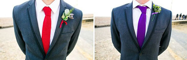 colorful groom suit